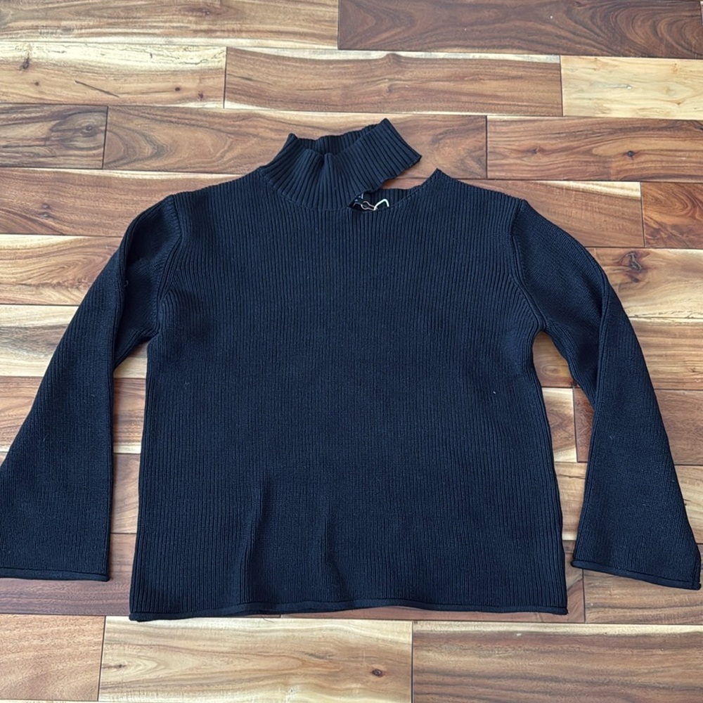 Knit cut out sweater